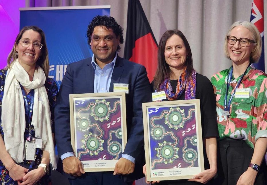 (L-R) Melanie Chisholm, Dr Todd Fernando, A/Prof Rachel Laws, Dr Annaliese van Diemen.